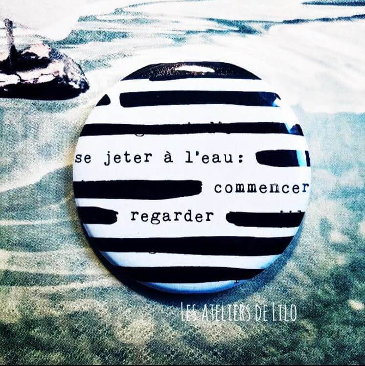 badge se jeter à l'eau